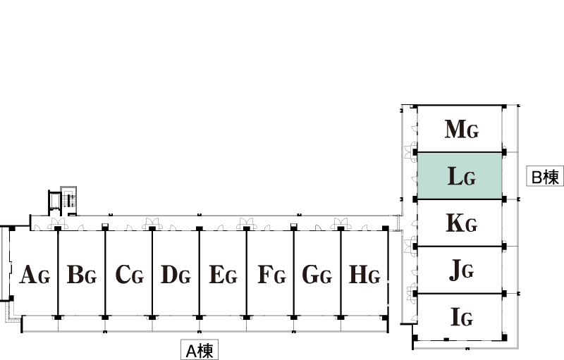 LGタイプ平面図