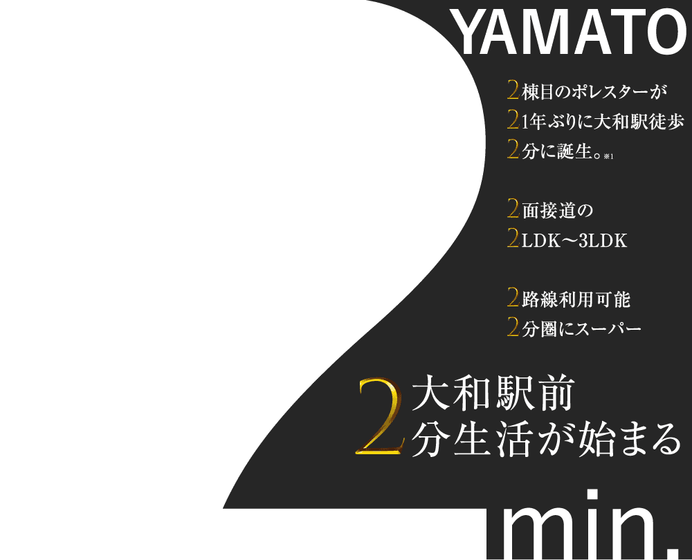 大和駅前2分生活が始まる