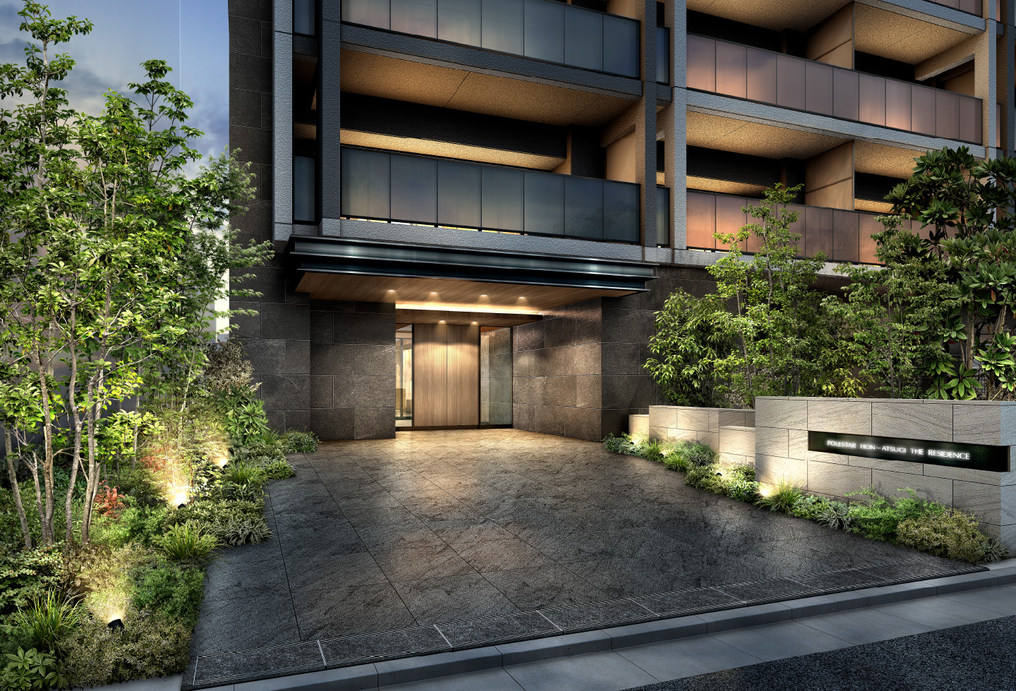 エントランスアプローチ完成予想図