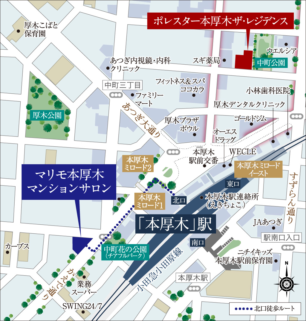 マンションサロン案内図