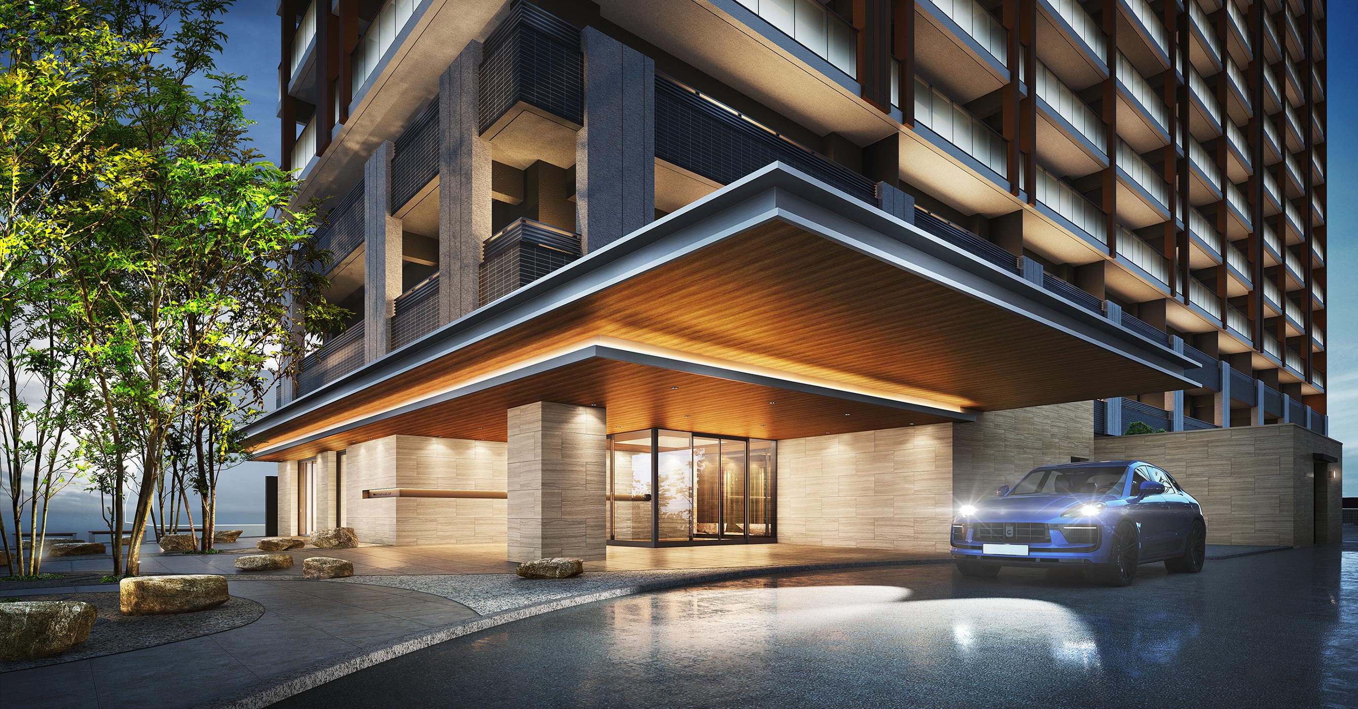 エントランスアプローチ完成予想図