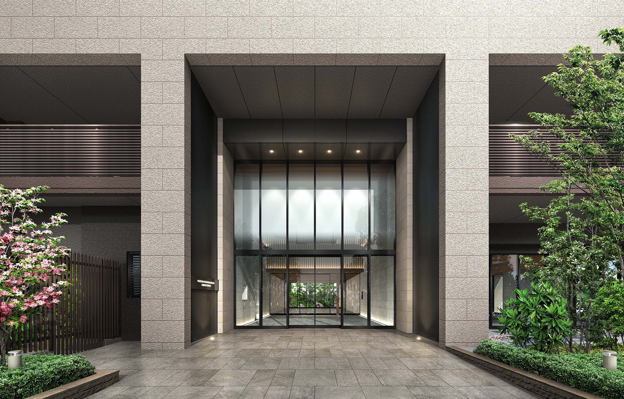 エントランスアプローチ完成予想図