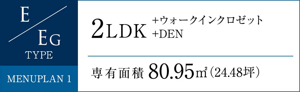 E/EG TYPE MENUPLAN 1