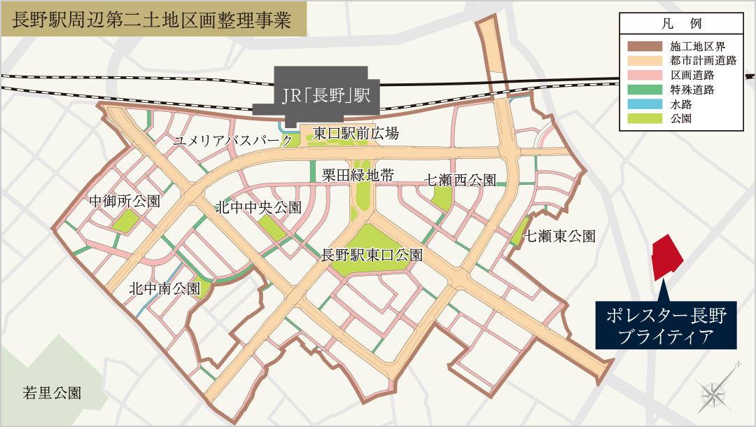 長野駅周辺第二土地区画整理事業
