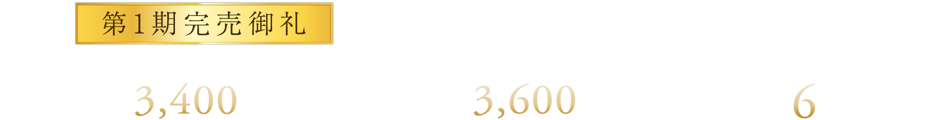 第1期完売御礼｜第2期先着順申込受付中｜【2LDK】3,400万円台～【3LDK】3,600万円台～＜月々返済＞6万円台～