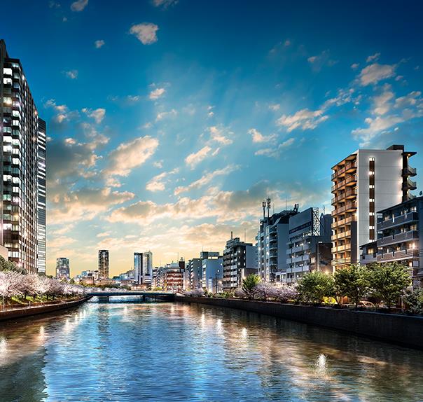 外観イメージ：ソルティア京橋リバーフロント